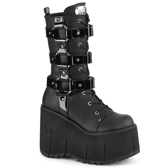 Saashi Gothic Mid-Calf Lace Boots